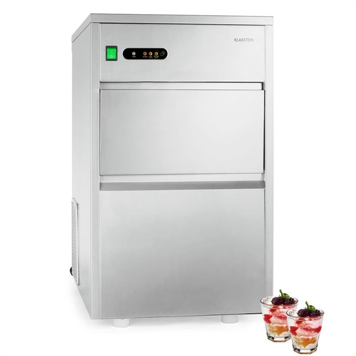 Masina de gheata industriala Klarstein, 160W, inox, 25 kg/zi, 42x65, 5x51, 4cm