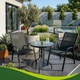 Set 2 scaune gradina VarioShop®, scaune exterior confortabile, rezistente la intemperii, design modern pentru terasa si gradina