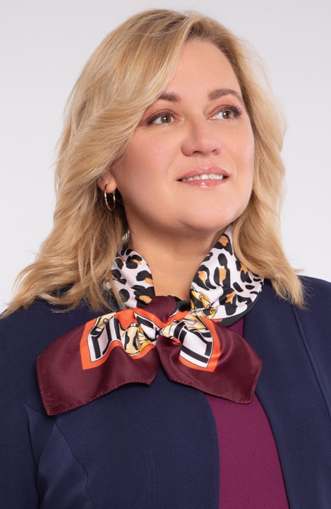 Червен и бордо леопардов шал UNI