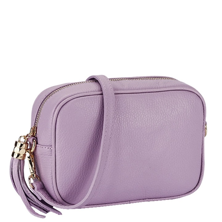 B-1533 123 termeszetes bor taska, Mályvaszín, 14 x 20 x 7