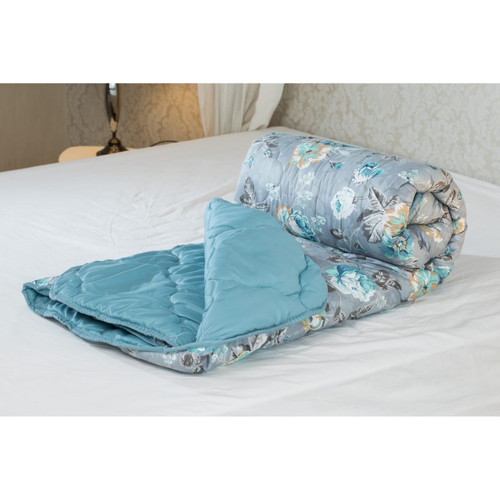 Pilota imprimata M10, Home Still, 180x210cm, microfibra 100%, design floral