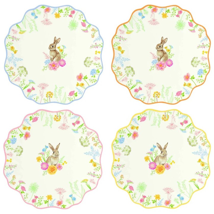 Set cu 4 farfurii din portelan Easy Life colectia Tres Jolie, 21 cm R3354TJOL