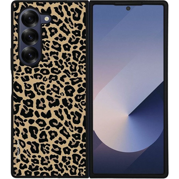 Husa telefon Sonique Animal Print Series, leopard, pentru Samsung Galaxy Z Fold 6, silicon, acrilic