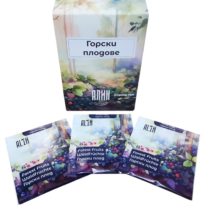 Erdei Gyümölcs Tea, ALIN, 100% természetes, 20 aromazárt filter, Csipkebogyó és Hibiszkusz, 30g
