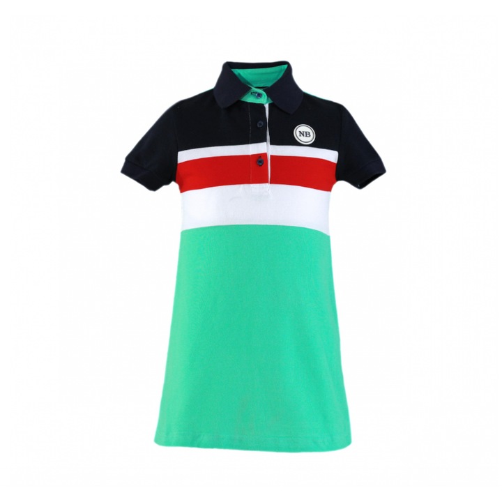 Rochie fete, NelBlu, verde, 6 ani, 110-116 cm