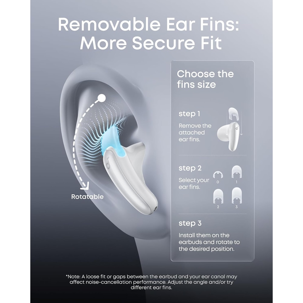 Casti True Wireless Anker Soundcore Liberty Buds, Semi in-Ear, ANC