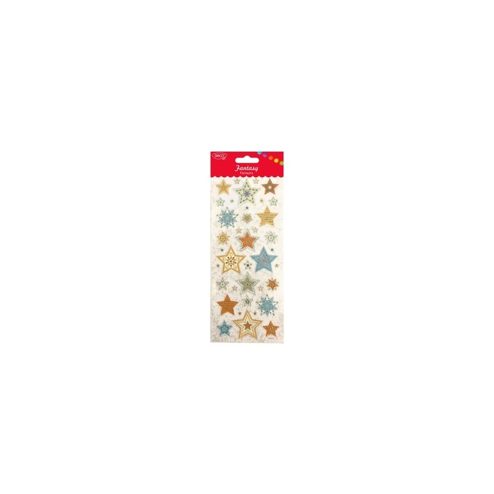 Stickere Decorative Stele Fantezie DACO, Multicolor, 10x23 cm, pentru Proiecte Creative