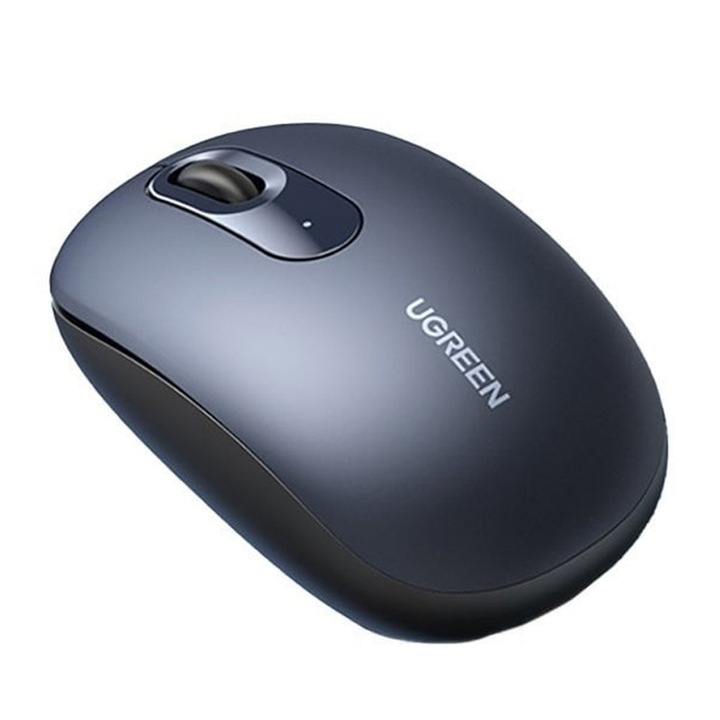 Mouse Ugreen MU105, Conexiune 2.4G, USB, Ergonomic si Portabil, 800/1200/1600/2400, Pentru laptop, PC, Mac, Negru