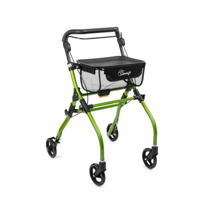 Rolator interior din aluminiu cu 4 roti, stabilitate, siguranta si confort la mers, Golden Protect