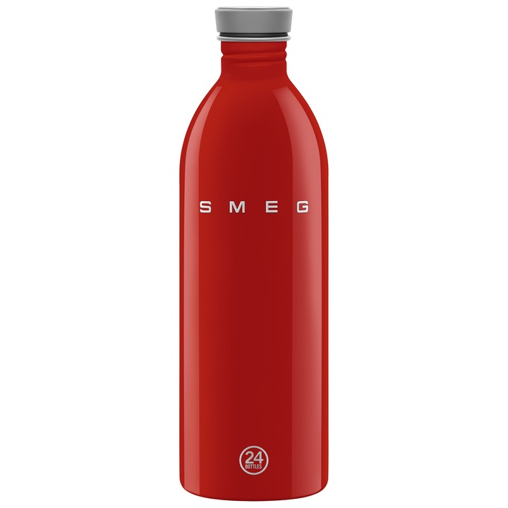 Sticla reutilizabila Smeg x 24Bottles WBF02RD, 1000 ml, single wall, Rosu