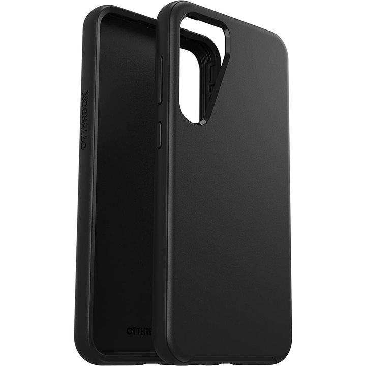 Калъф OtterBox Symmetry Series за Samsung Galaxy S23+, тънък, удароустойчив, черен