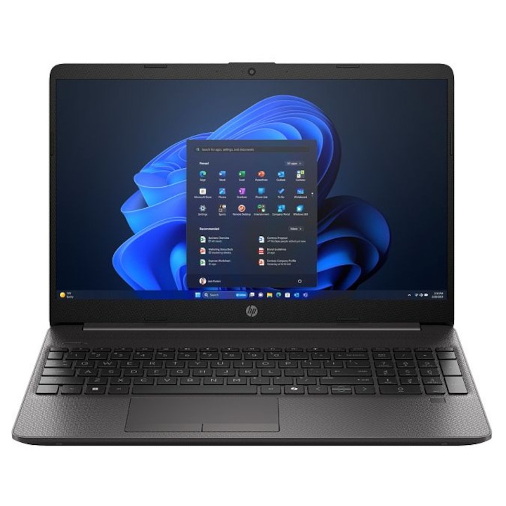 Laptop HP 250R G9, 15.6 inch 1920x1080, Intel Core 3 100U 10 C / 12 T, 4.7 GHz, 12 MB cache, 16 GB DDR4, 512 GB SSD, Intel Graphics, Windows 11 Home, Tastatura English, Negru