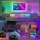Lampa de podea LED colorata, Bedee, RGB Corner Floor Lamp, dimabil, lumina ambientala, Sincronizare iluminare si muzica, Poate fi controlat prin telecomanda, cu sincronizare muzicala pentru living, dormitor, camera de jocuri, 120cm