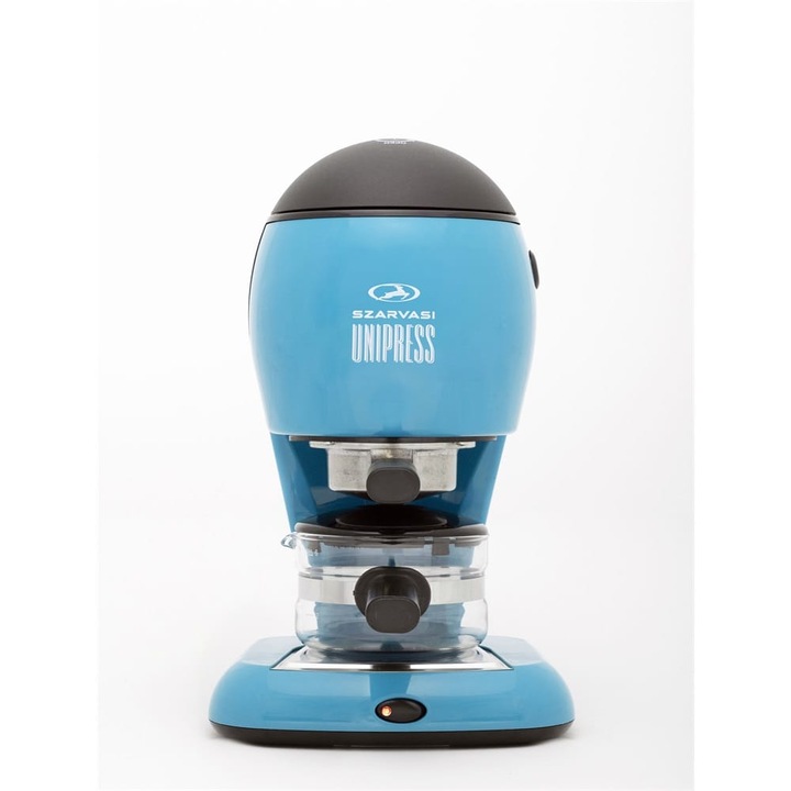 Espressor manual Szarvasi Unipress 4 bari, 2 si 6 cesti, 800W, albastru ceresc