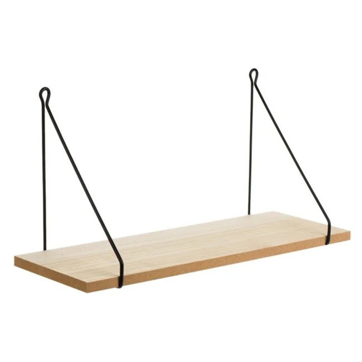 Raft Suspendat Decorativ din MDF cu Suport Metalic 40x15x20cm