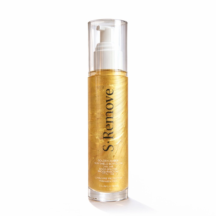 Lotiune de Corp cu Protectie Solara SPF 50 si Particule Iluminatoare Auriu si Aspect Natural Stralucitor, 100 ml