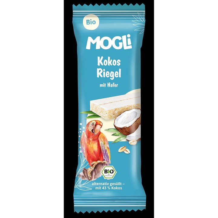 Baton ecologic cu cocos, Mogli, 43% fulgi de cocos, 25g