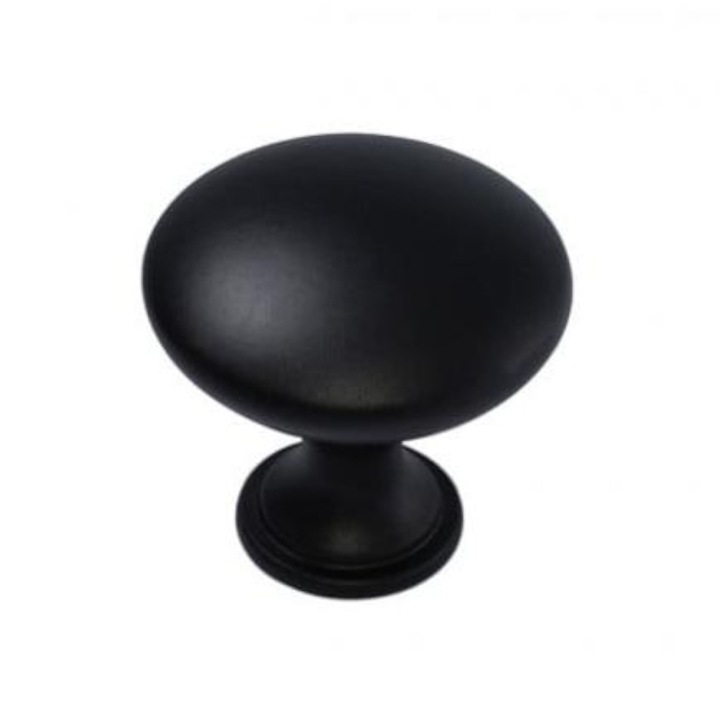 Buton Negru Mat, IDEAL FEROLUC, Model Wz3307, design robust