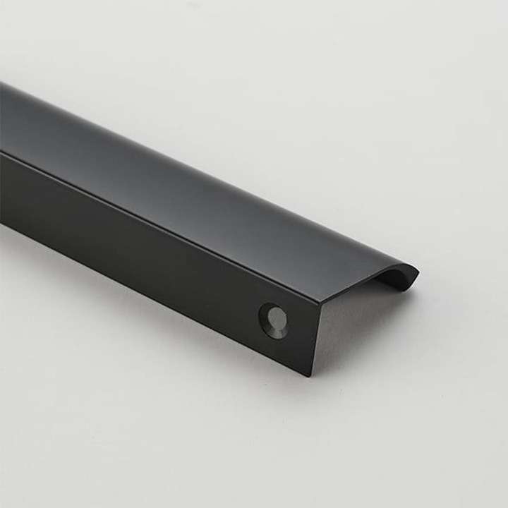 Set 2 x Mânere Model Attis, 96/120 mm, Finisaj Negru, Aluminiu