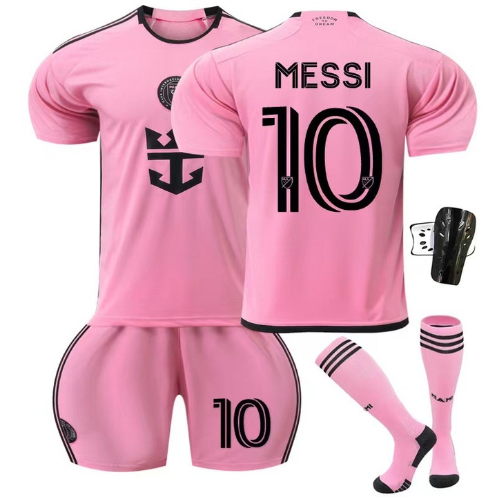 Set echipament pentru copii, roz, poliester, Miami, numarul 10