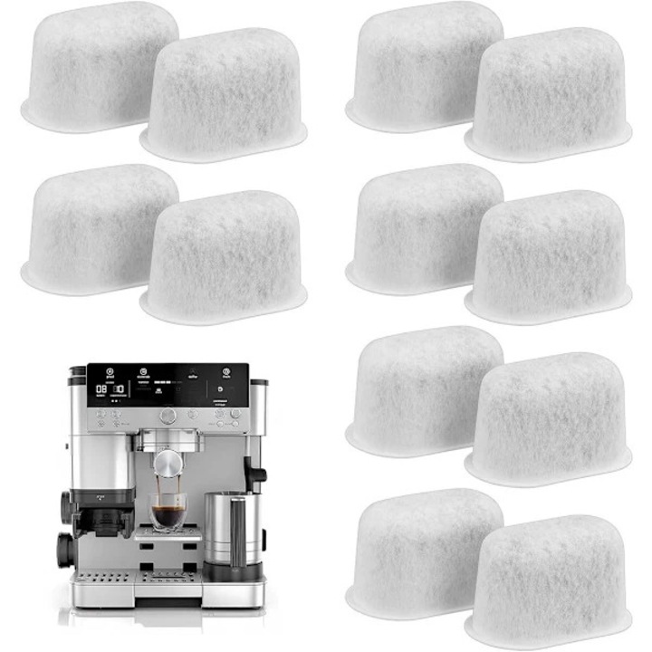 Set 12 filtre cu carbon activ pentru aparate de cafea