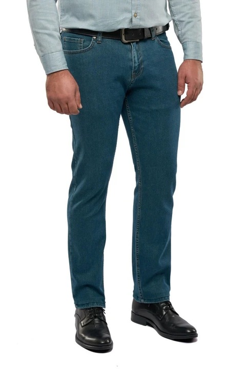 Férfi Slim Fit farmer, Ryder, Kék kőmosott