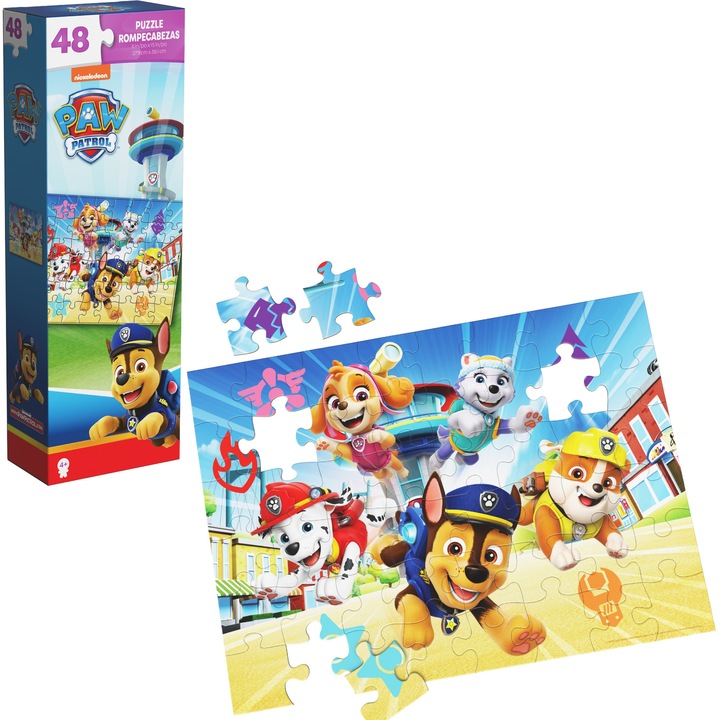 Puzzle Paw Patrol, 48 de piese, 27, 9 x 38, 1 cm