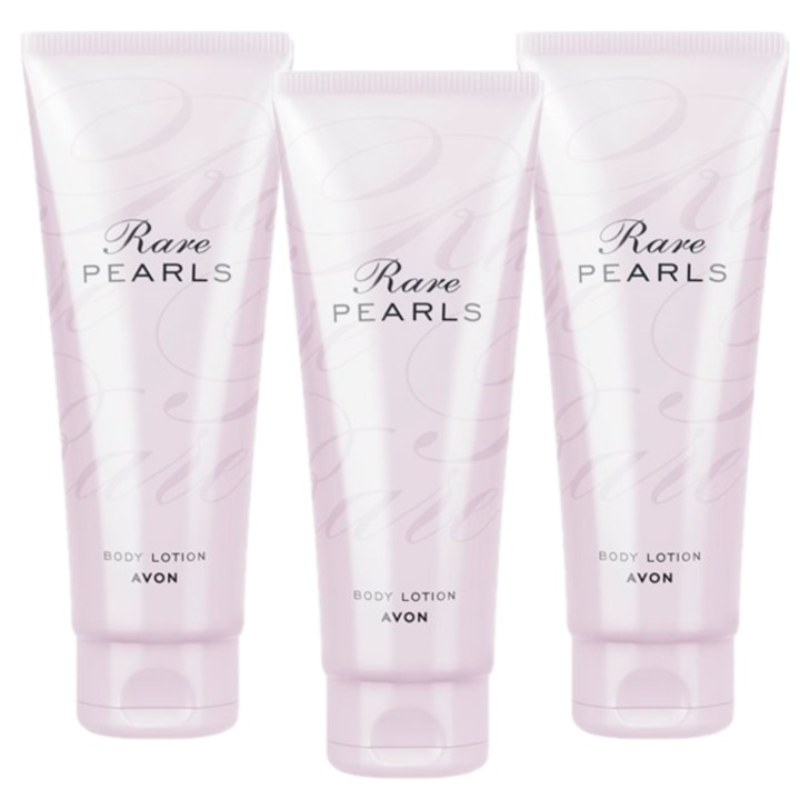 Set 3 lotiuni de corp Rare Pearls, Avon, 125 ml, florala