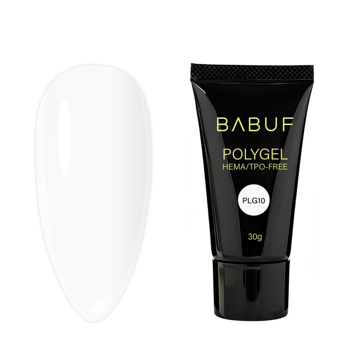 Polygel, Babuf, Milky White, PLG10, 30g