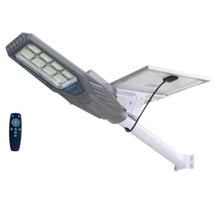 Lampa solara Aurum by Innova 600W cu panou separat, IP66, telecomanda si kit complet de instalare