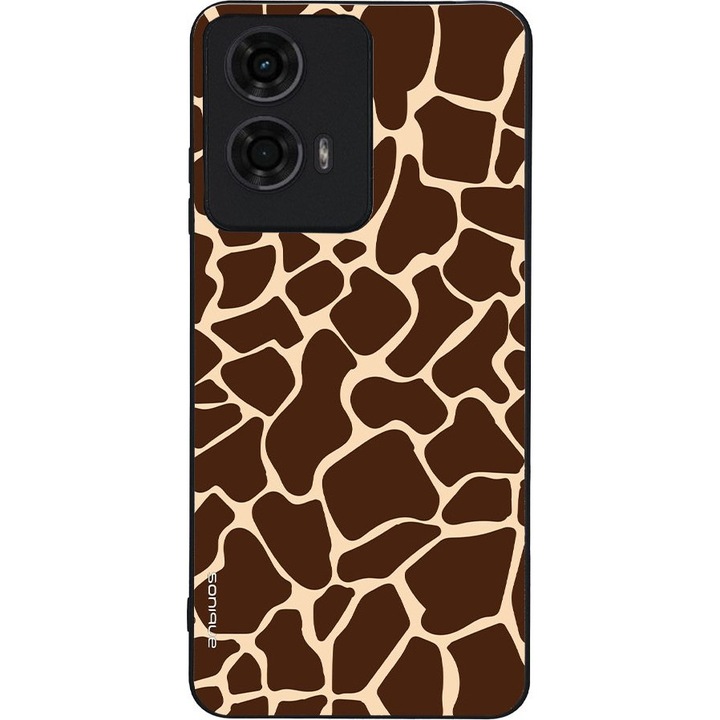 Husa telefon Sonique Animal Print Series, Giraffe 01, silicon, 4G, pentru Motorola Moto G04/G04s/G24/E14