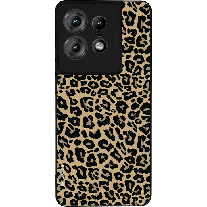 Husa telefon Sonique Animal Print Series pentru Motorola Edge 50 Pro 5G, silicon, design leopard, protectie antisoc, dimensiuni variate