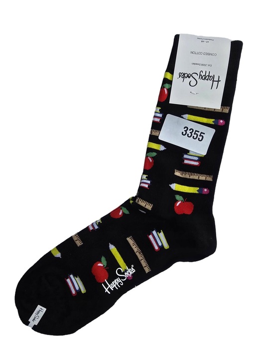 Sosete barbati Happy Socks, multicolor, marime 41-46, material 86% bumbac, 12% poliamidă, 2% elastan