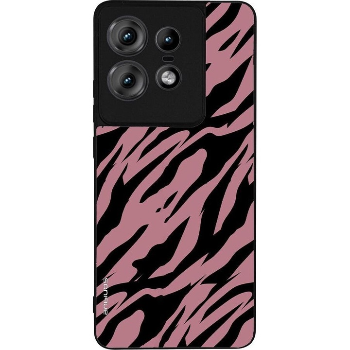 Husa telefon Sonique Animal Print Series, silicon, design animal print, protectie impotriva zgarieturilor, pentru Motorola Edge 50 Pro 5G