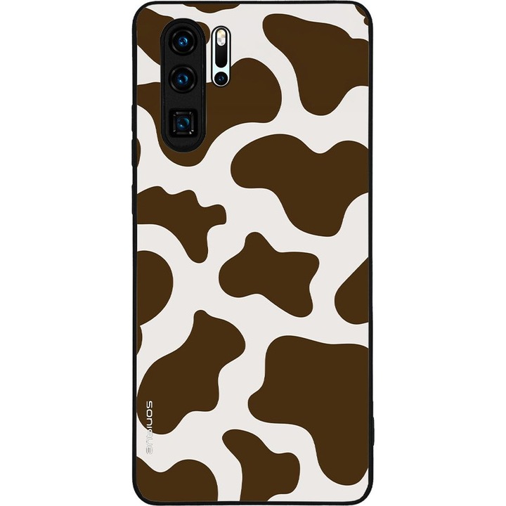 Husa telefon Sonique Animal Print Series pentru Huawei P30 Pro, silicon, design animal print, protectie antisoc, multicolor