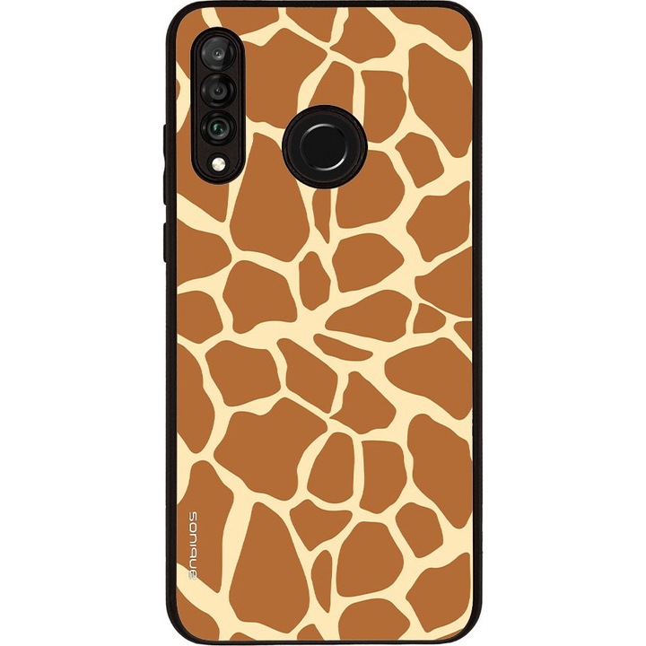 Husa telefon Sonique Animal Print Series, Giraffe, silicon, pentru Huawei P30 Lite