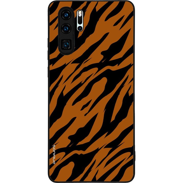 Husa telefon Sonique Animal Print Series pentru Huawei P30 Pro, silicon, design animal print, protectie antisoc, multicolor