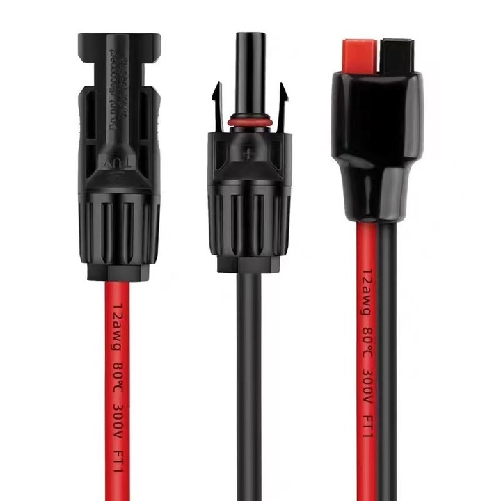 Cablu de conectare 45A Anderson la MC4, 60 cm, 12 AWG, pentru panouri solare, rezistent la apa si praf, utilizare in aer liber
