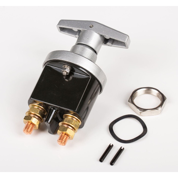 Comutator de deconectare a bateriei 12V cu panou de blocare pentru yacht, RV, barca, sistem de baterie, protectie putere.