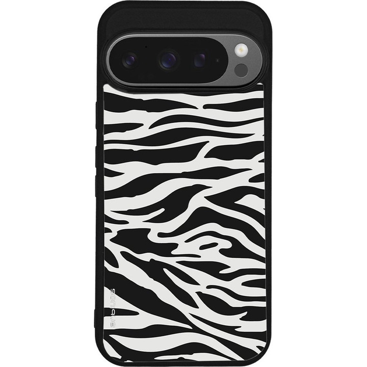 Husa telefon Sonique Animal Print Series, design zebra, silicon, pentru Google Pixel 9 Pro 5G