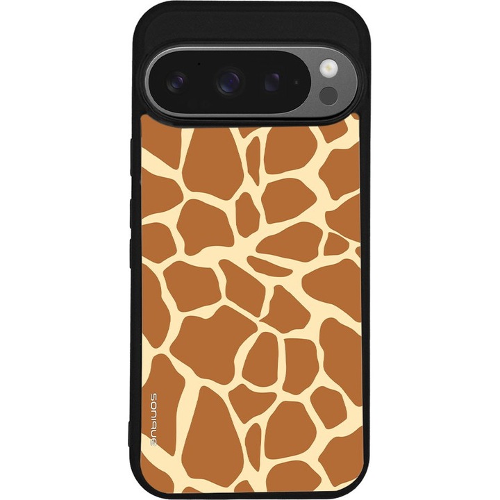 Husa telefon Sonique Animal Print Series, Giraffe, silicon, 5G, pentru Google Pixel 9 Pro