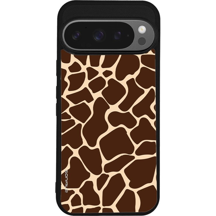 Husa telefon Sonique Animal Print Series, Giraffe 01, silicon, 5G, pentru Google Pixel 9 Pro
