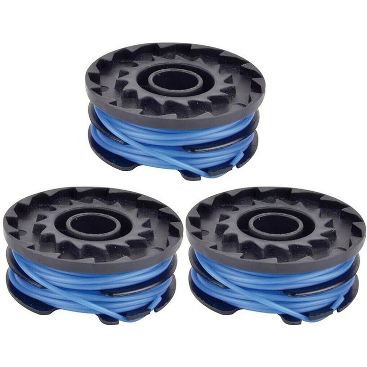 Bobina si fir trimmer pentru Bosch ART 24, ART 27, ART 30 si Ryobi RLT4025, set consumabile masini gradinarit