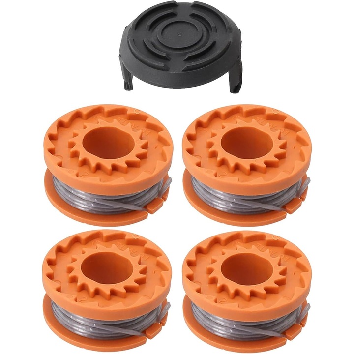 Set 4 fire de taiere + 1 bobina pentru trimmer de gazon MCGREGOR MCT1825 18 V