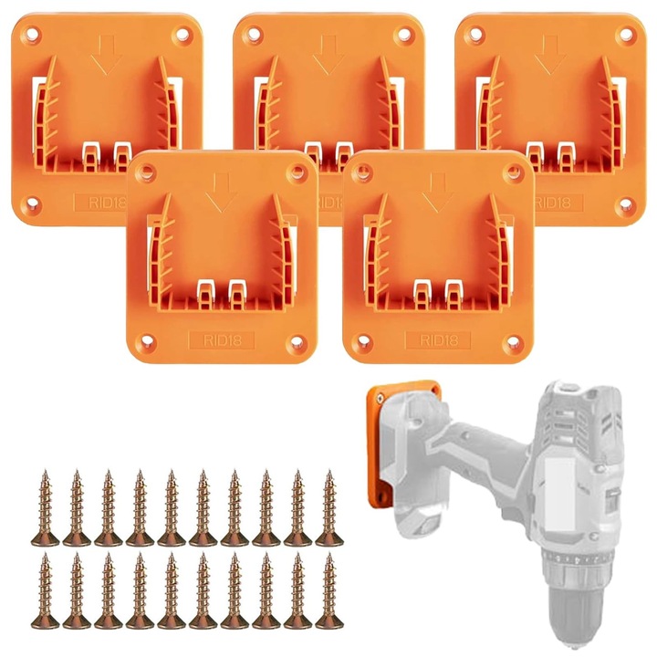 5 db tartó 18V-os Li-ion elektromos szerszámokhoz