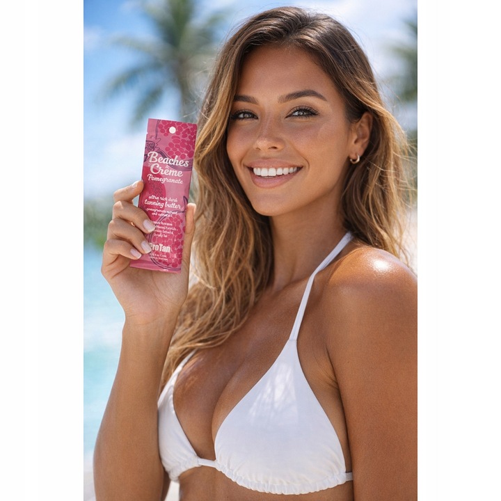 Pro Tan Beaches & Crème Нар Ускорител за тен за солариум, хидратиращо кремообразно масло, плик 22 мл