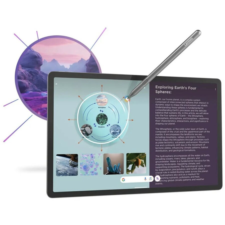 Tableta Lenovo Idea Tab Pro, 12.7" 3K LTPS 144Hz, MediaTek Dimensity 8300, 8GB RAM, 256GB stocare, Android 14, 10200 mAh, Gri