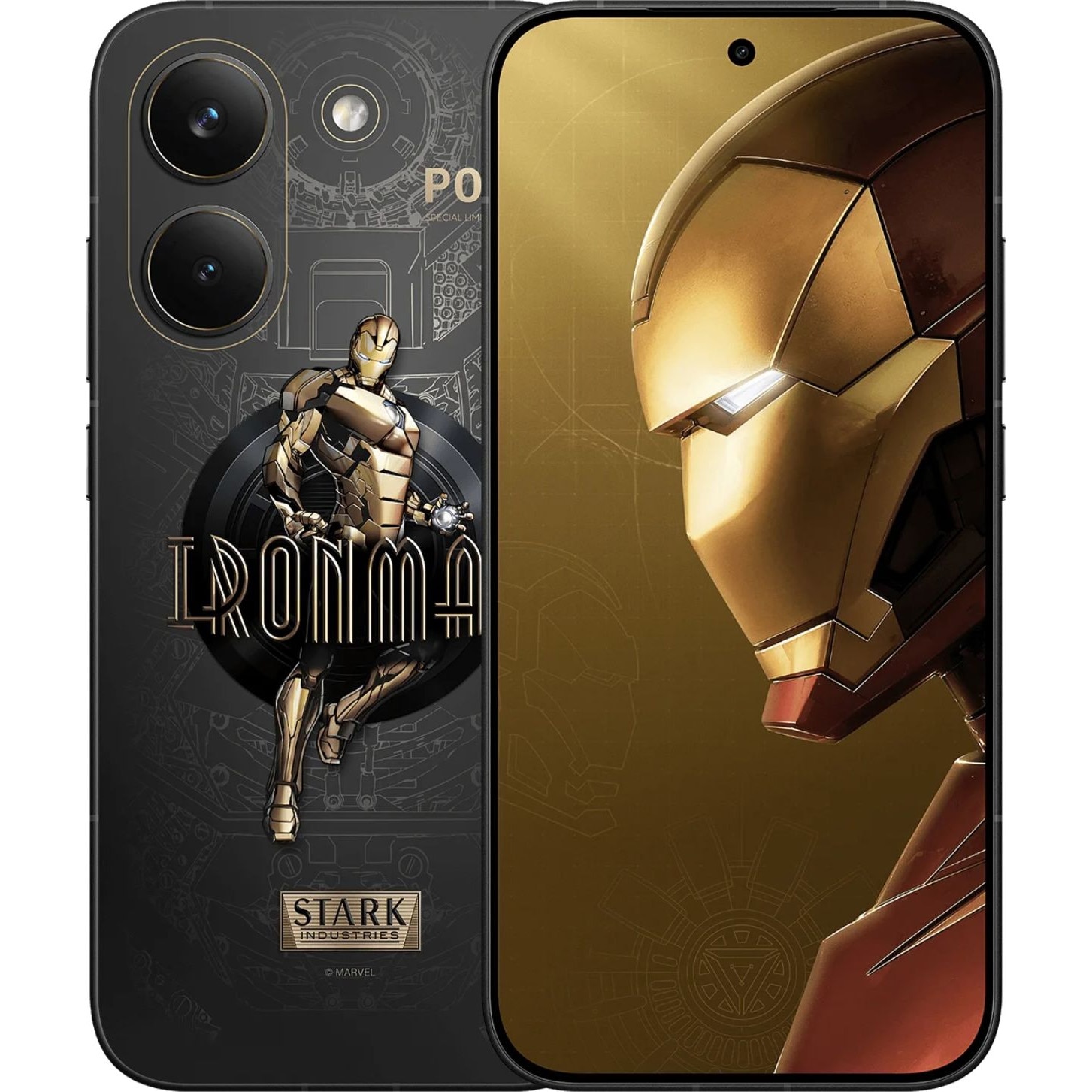 Telefon mobil Poco X8 Pro, 12GB RAM, 512GB, 5G, Gold Iron Man
