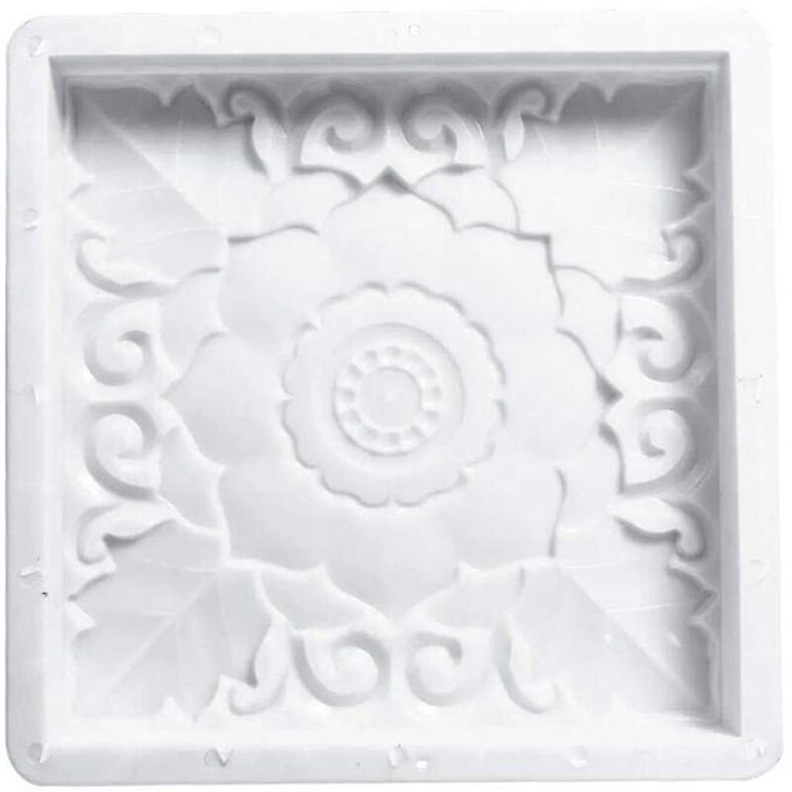 Квадратна форма за павета, за направа на бетонни пътеки, пластмасова, за многократна употреба, 30x30см