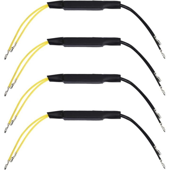 Бук. Мотоциклет LED Flasher 12V LED Индикатор Сигнализация Мотоциклет Адаптер Резистор за Мотоциклет Кола Велосипед Скутер Quad Cruiser Harley Kawasaki Yamaha Off Road (27W)